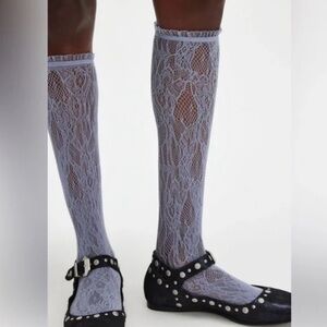 FREE PEOPLE ➕NWT Lovers Lace Knee Socks